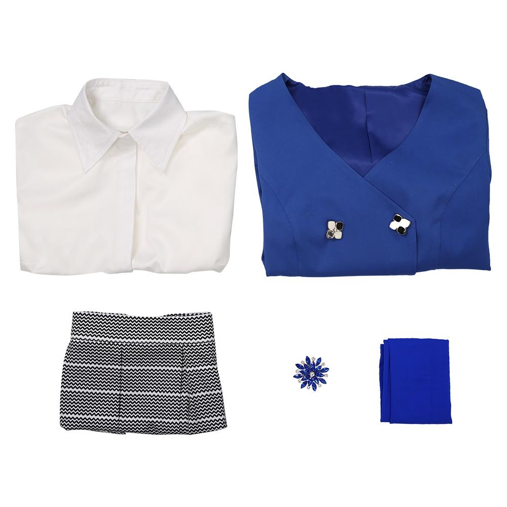 

Хизерс мюзикл-Вероника Сойер, карнавальный костюм, униформа, юбка, наряды, карнавальные костюмы на Хэллоуин, полные комплекты M синий