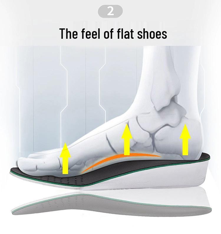 Men's Breathable Lace-up Sports Shoes, 8cm Height Increasing, Lightweight, Thick Sole, Casual Training Board Shoes