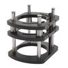 Trimming Machine Router Lift Table Base Aluminum Alloy Router Lift System with 4 Jaw Clamping Black