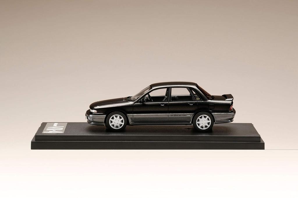 MARK43 Mitsubishi Galant 1990 Lamp Silver Tvåfärgad Färdig Produkt 1/43 VR-4 (E39A) Svart/Chateau