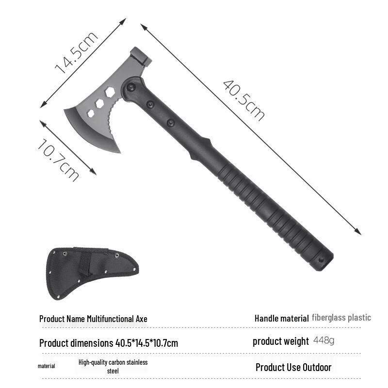 Multi-function Outdoor Tactical Axe with Saw