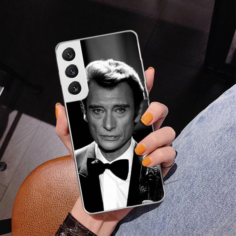 

Музыкальный чехол для телефона Johnny Hallyday для Samsung Galaxy S24 S25 Edge S26 Ultra S23 S22 S21 Plus S20 FE + Персонализированный чехол с принтом Ga Samsung S22 Plus