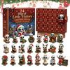 Sammlerfiguren Außerirdische Elfen 2026 Spirit Adventskalender, 24-Tage Countdown Mini-Figuren-Set, Festliche Heimdeko Ornamente Fee Weihnachtsornament