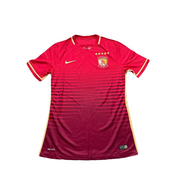 

Nike 2016 Guangzhou Evergrande Home Player Version Color Block V-Neck Short Sleeve Football Shirt Unisex Tops 806644-611 2XL