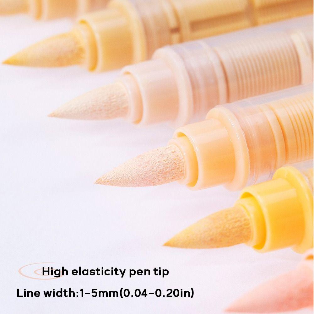 24Colors 24 Colors Acrylic Paint Pens Macaroon Color Watercolor Pen  Wood Glass Fabric Rocks