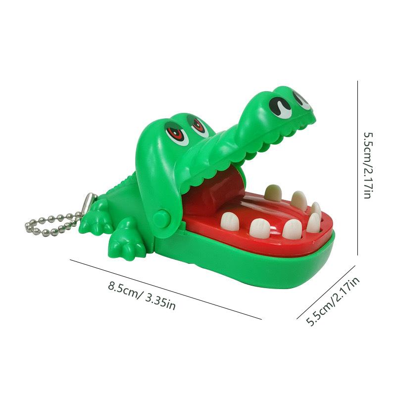 Забавный кусающий крокодиловый рот брелок мультфильм животное пресс зубы кусают пальцы — фото 10
