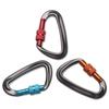 12KN 7075 Climbing Carabiner D Shape Quickdraw Professional Climbing Buckle Lock Security Safety Lock Outdoor Climbing Equipment