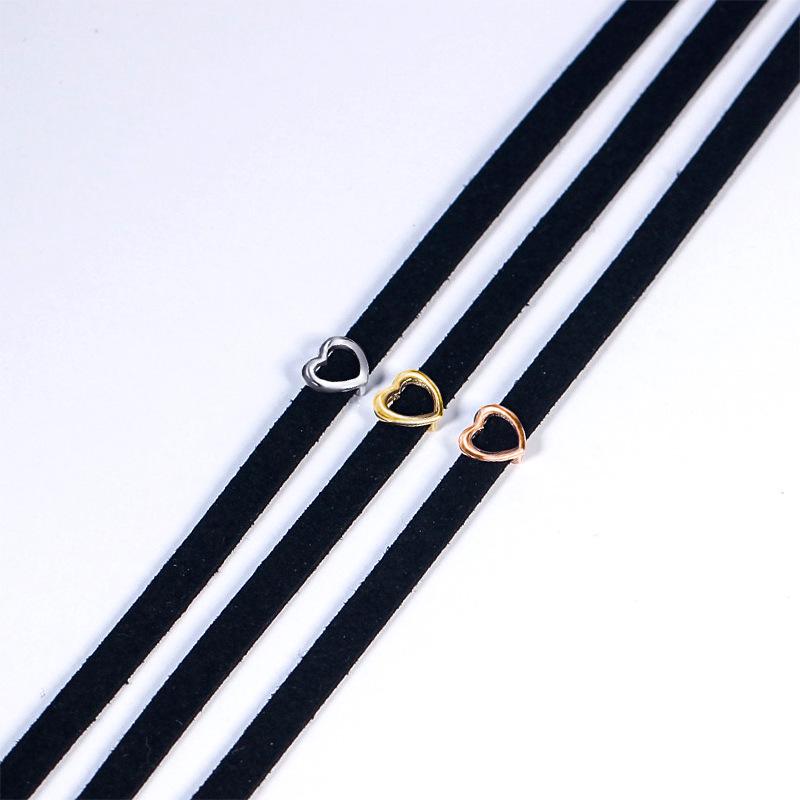 S925 Sterling Silver Heart Necklace: Short Clavicle Chain Choker Jewelry - Perfect Best Friend Christmas Gift for Women