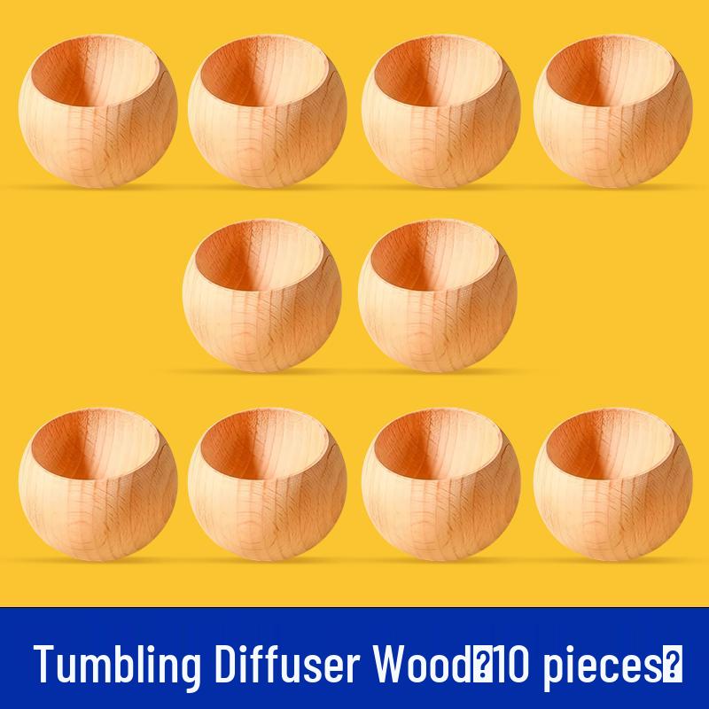Tumbler Wooden Diffuser: Long-lasting Fireless Aromatherapy, Mosquito Repellent, Floral Water Fragrance for Home, Car, Indoor Use