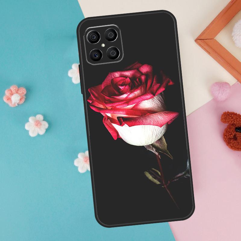 Red Rose Flower Case For Honor 200 Pro 50 70 90 X9a X8a X8 X9 X8b X9c X9b Honor Magic 7 Pro 5 6 Lite Cover