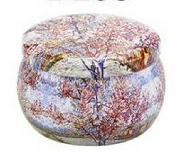 4.4oz Aroma Candle In Drum-shaped Tinplate Gift Jar