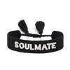 Bracciale con Nappa Intrecciata Ricamo 3D Europeo & Americano - Moda Fatto a Mano con Design a Lettera