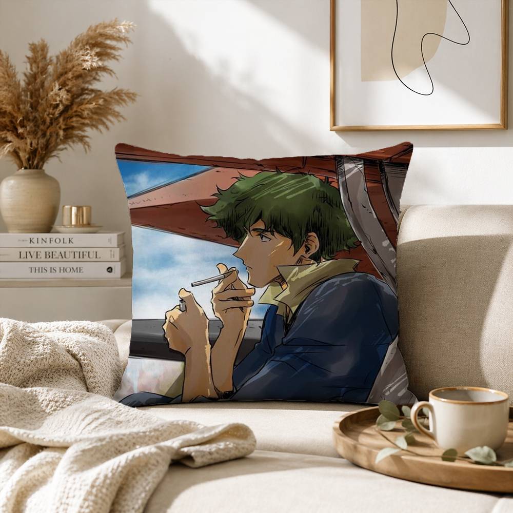 C-Cowboy S-Spike B-Bebop S-Spiegel-SS Pillow Case for Sofa Living Room Home office Decor Protective Cover