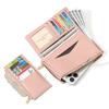 RenLianyi Women's Zipper Long Wallet, PU Synthetic Leather, Large Capacity, 12 Card Pockets, Coin Purse, Slim PassCommuter Card Slots, Slim,
