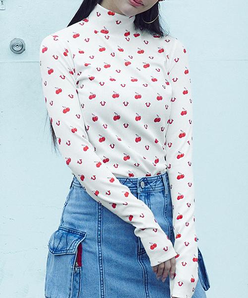 Kirsh X True Religion Graphic High-Neck Slim T-Shirt [White] 1
