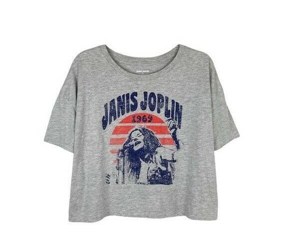 

26 Singer Janis Joplin 1969 Graphic Cropped Band Tee New Unisex T-Shirt XXL