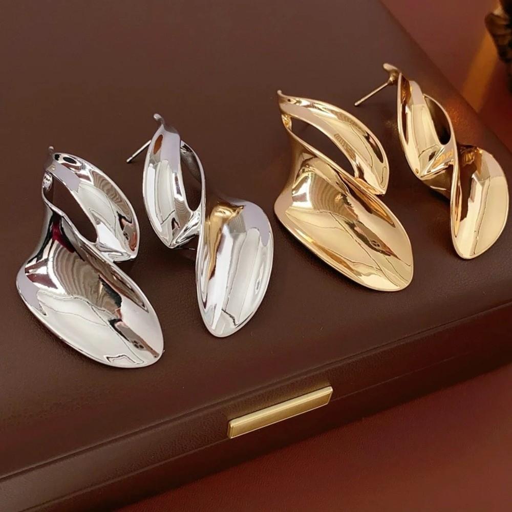 Light Luxury Big Stud Earrings Leaves Vintage Dangle Earrings Ladies' Earrings  Daily Wear