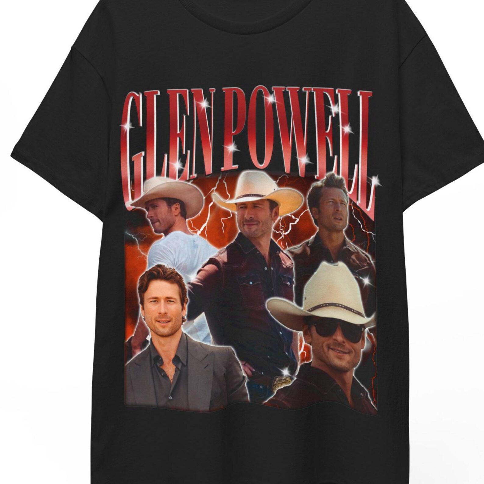 Glen Powell, Glen Powell Shirt, Glen Powell Vintage Tshirt, Glen Powell Fan Tees, Glen Powell Movies, Glen Powell Gift, Glen Powell Clothing 2XL