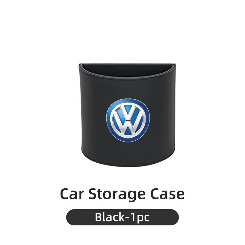 

2026 Hot For Volkswagen VW Car Trash Can Bin Organizer Hanging Garbage Storage Box For Volkswagen VW Scirocco Jetta Beetle Golf