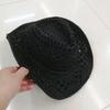 Chapeau de Cowboy Classique Vintage Creux Unisexe Bord Recourbé Large Bord Chapeau de Soleil Homme Chapeau de Pêche