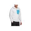adidas Logo Half-Zip Hooded Long Sleeve Sweatshirt With Chest Pocket Men Sweatshirt White HL3859