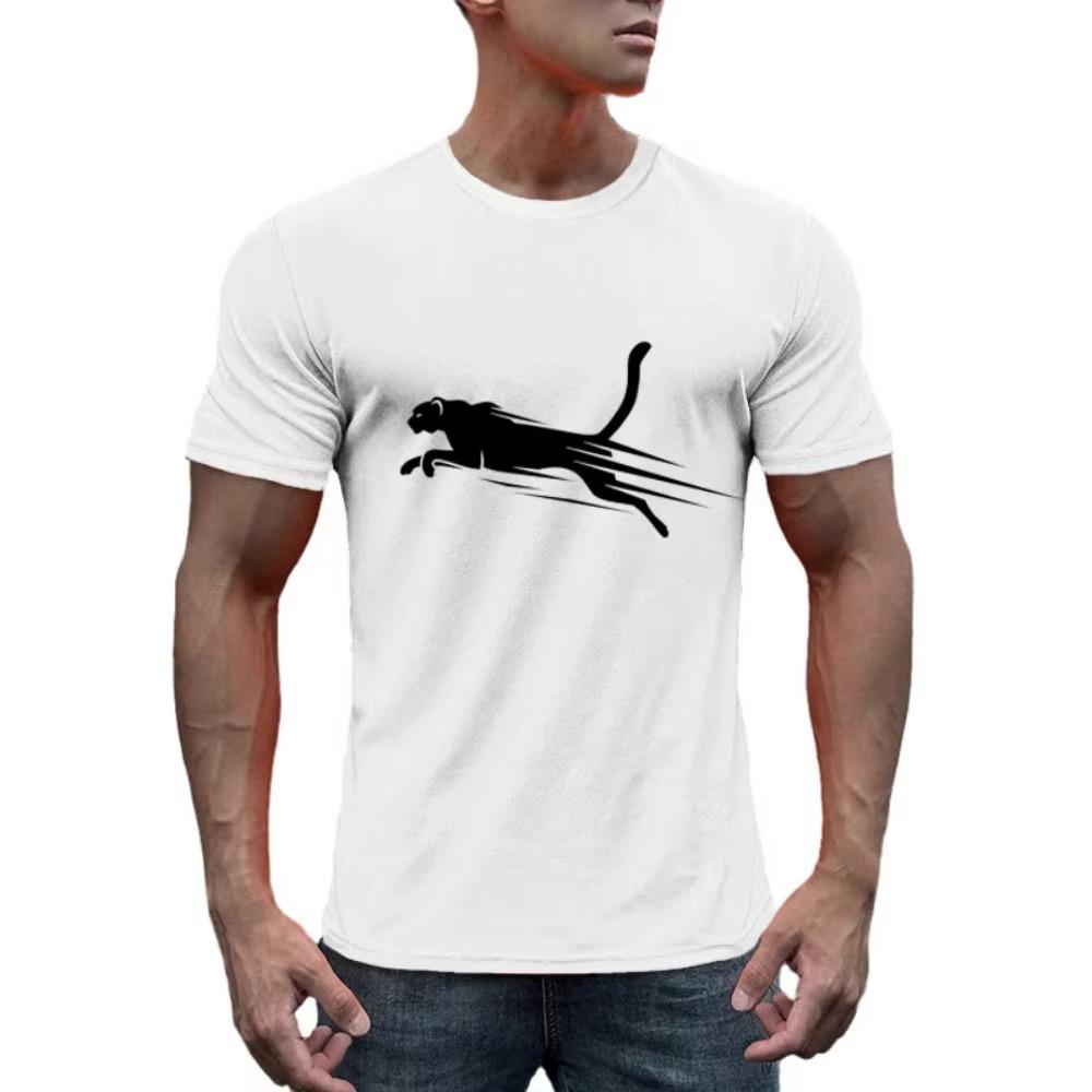 New Men'S T-Shirt Summer Quick-Drying Fitness T-Shirt Simple Fashion Casual O-Neck Loose Breathable Mesh Oversized Sports Top