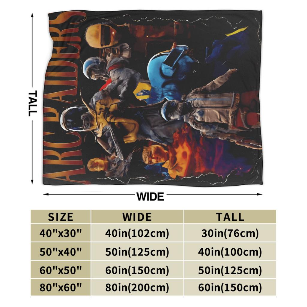 Arc Raiders Rooster Game Flannel Blanket Winter  Warm Throw Blanket for Girls Boys Living Room Novelty Bedspread Sofa Bed Cover