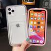 2 v 1 Priehľadné puzdro na telefón s priehradkou na karty, odolné voči nárazom, pre iPhone 13 11 12 Pro Max Xr Xs 14pro 12 13, mäkký priehľadný nárazník, zadný kryt