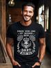 T-Shirt Y2k German Saying Darts Player Black