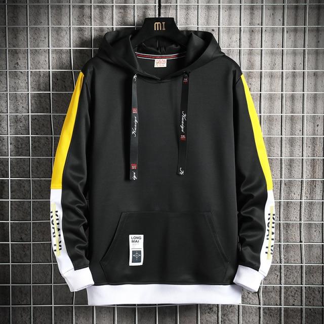 Manga larga Harajuku Sudaderas Hombre Moda Sudadera con capucha Hombre Tops  Casual O-Cuello Sudadera comprar a buen precio — entrega gratuita, reseñas  reales con fotos — Joom