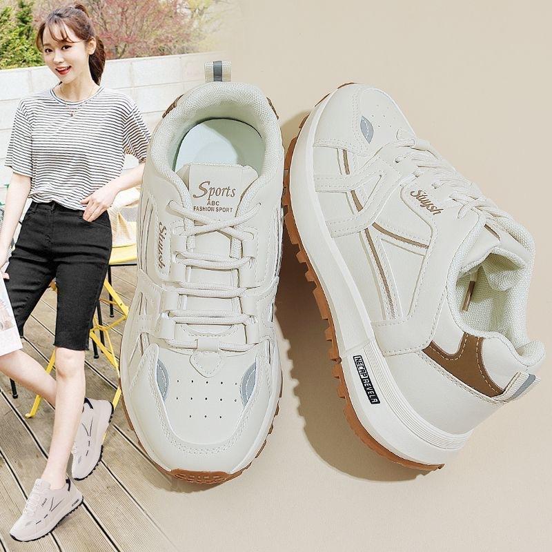 Platform Leather Cortez Women's Spring and Autumn New Running Shoes Fashionable Comfortable All-Match Ultra-Light Sneaker Women's Shoes