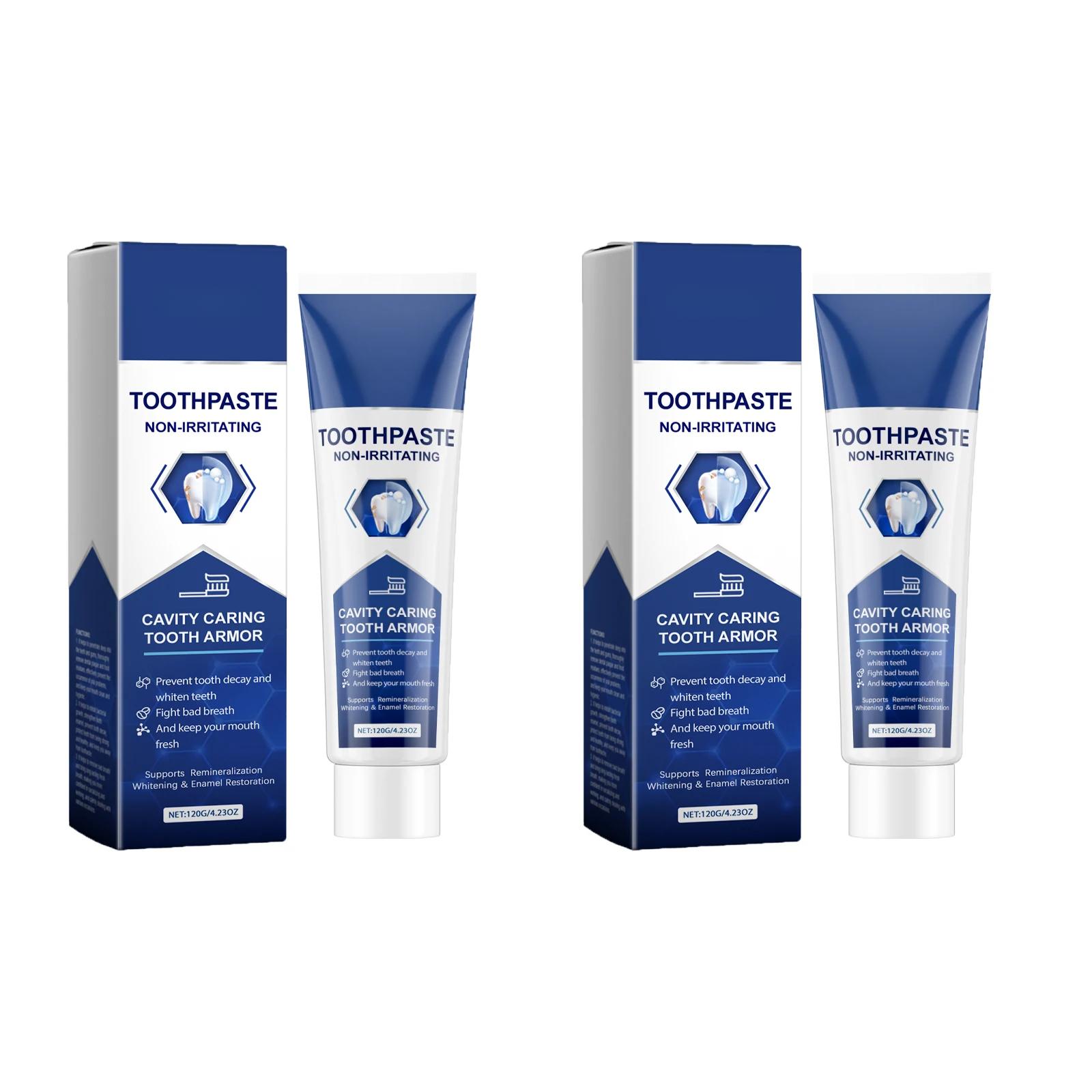 

Зубна паста для відновлення зубів Відбілювання зубів Засіб для видалення плям Засіб від неприємного запаху з рота для освітлення зубів Засіб для видалення плям Потужний 2PCS