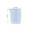 6Pcs 100ml Silicone Measuring Cups DIY Resin Glue Tools Cup for Making Handmade Craft Nonstick Silicone Mixing Cup