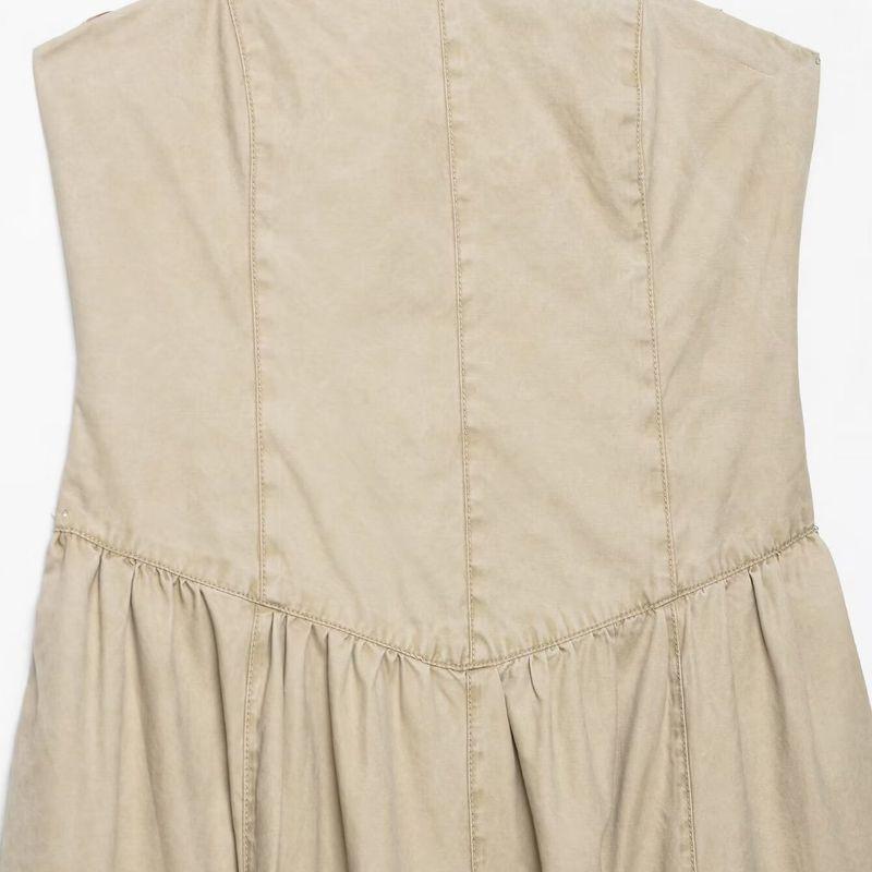 Kaslead New Women clothes Western Style Fashion Simple Slim fit Tube Top Dress 4772266 704