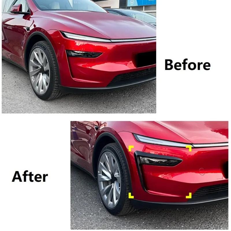 Do Tesli Model Y Juniper 2025 Przedni Zderzak Lampa Przeciwmgielna Wiatrówka Spoiler Pokrywa Listwy Lampy Przeciwmgielnej Akcesoria Brwi Lampy Przeciwmgielnej