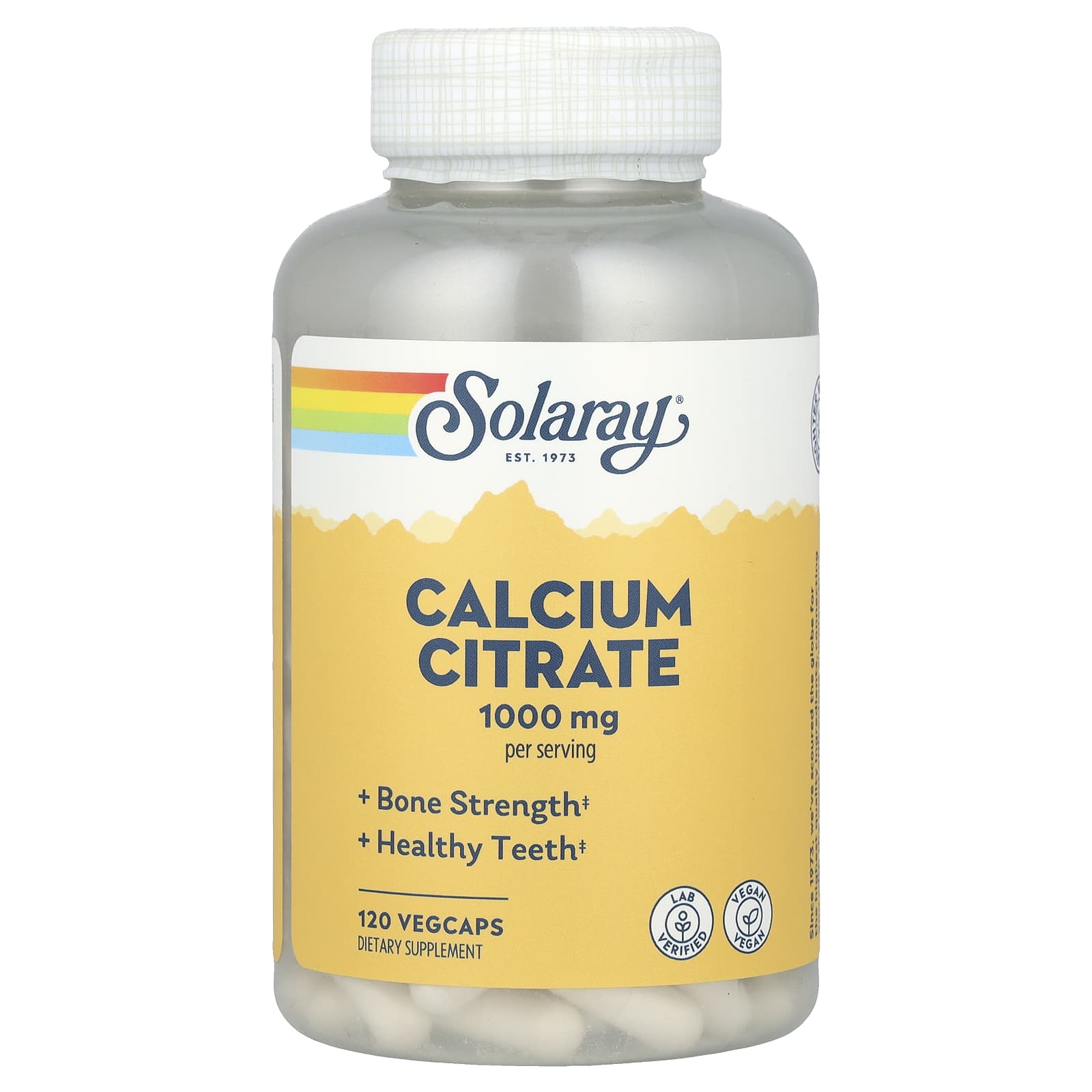 

Calcium Citrate, 1,000Mg, 120 Veggie Caps (250Mg per Capsule)