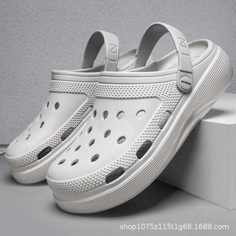 Baotou Summer New Eva Hole Shoes Men Wear Non-slip Slippers Breathable Casual Beach Shoes