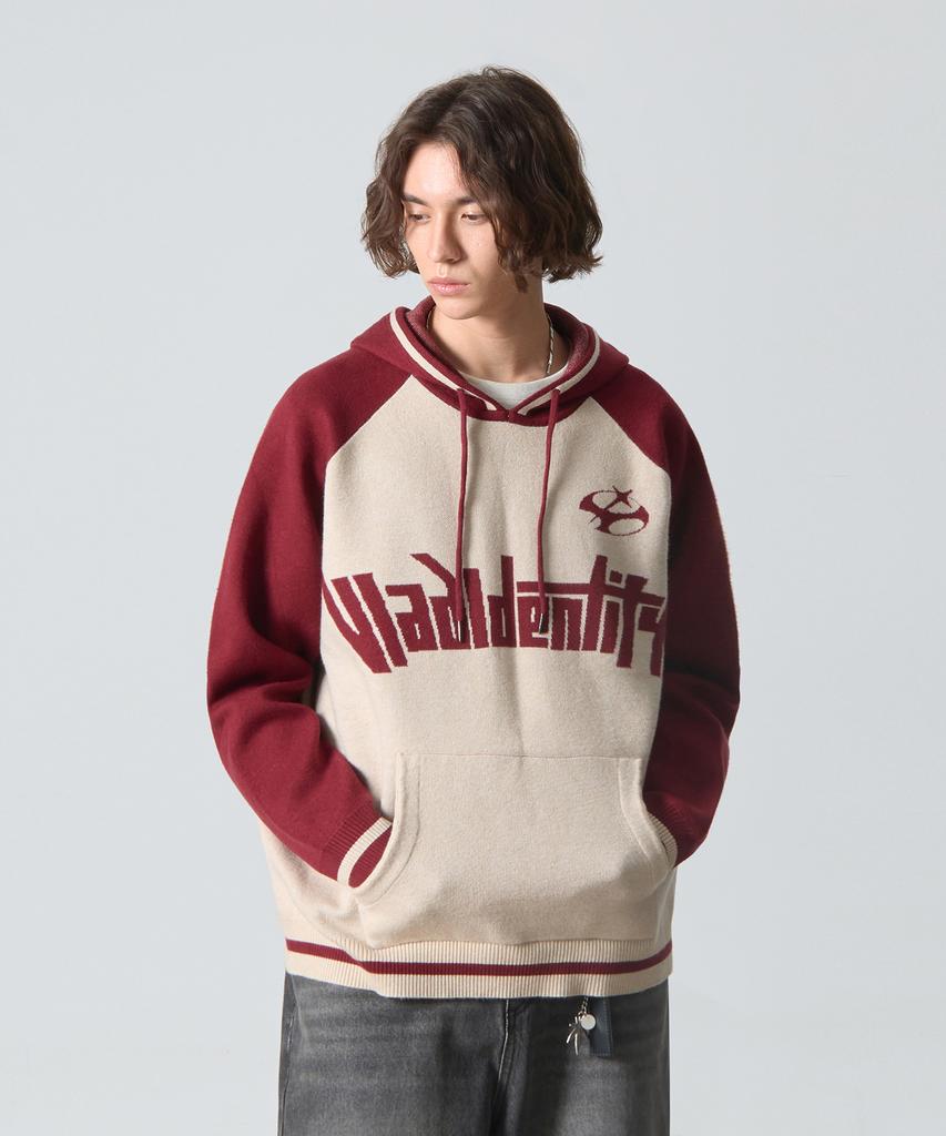 Dimiteulibeullaeg Vlad Type-A Raglan Artwork Hoodie Knit_Red
