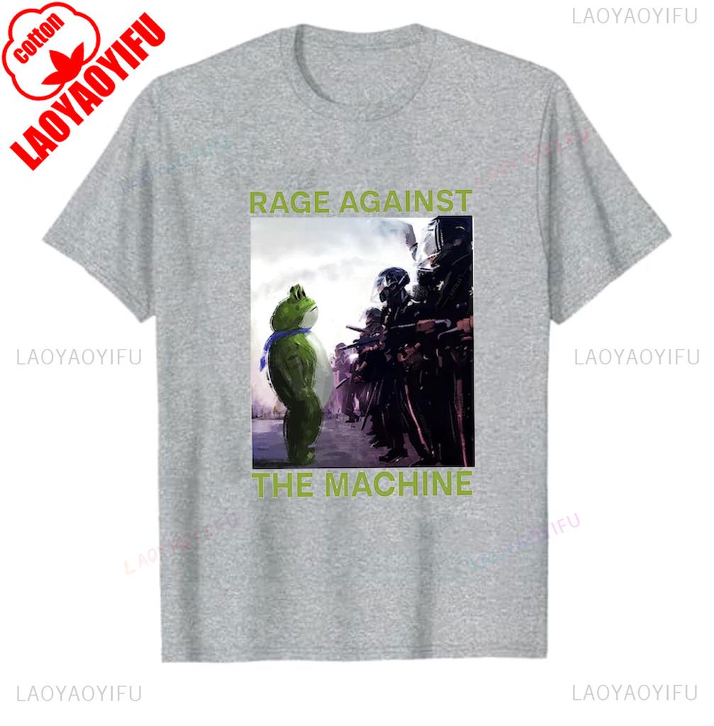 Rage Against The Machine Tshirt Portland Frog Protest Anti Protest Meme Activist Sweatshirt Mens Graphic Tshirts Adult