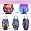 Fortnite Battle 3D Gedruckte Hoodie Jacke Sweatshirt Spandex Material Rundhals Hip Hop Stil