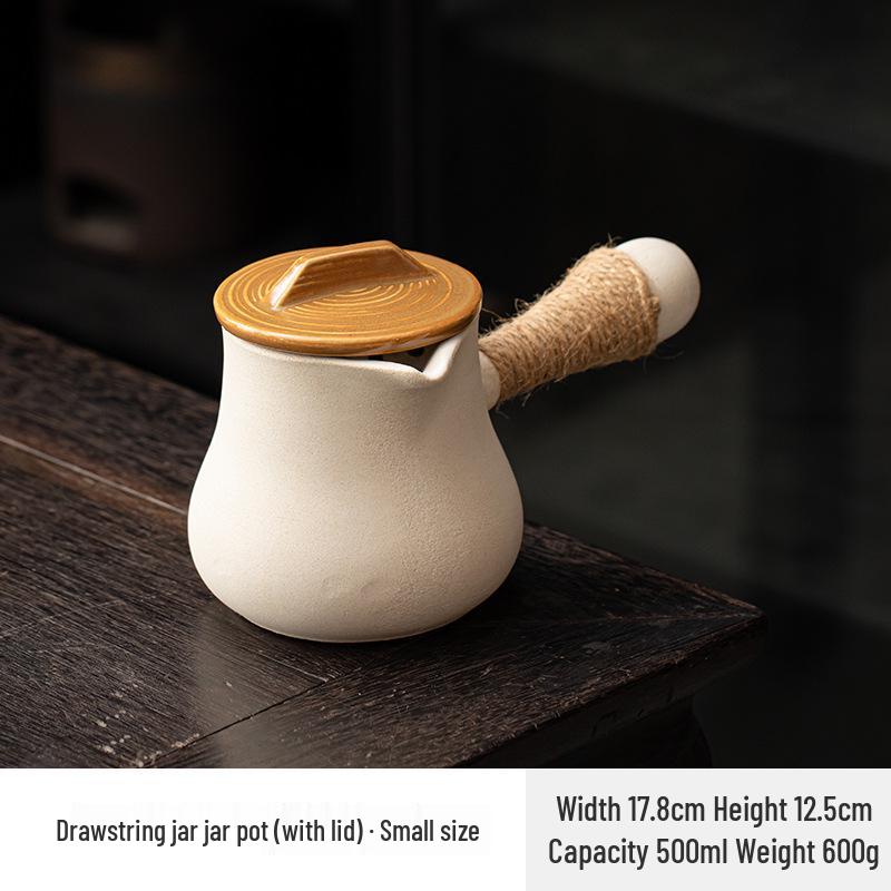 Stove-Side Tea Pot Set: Outdoor Tea Brewer, Baking Milk Tea Pot, Charcoal Grill Stove, Open Flame Clay Pot
