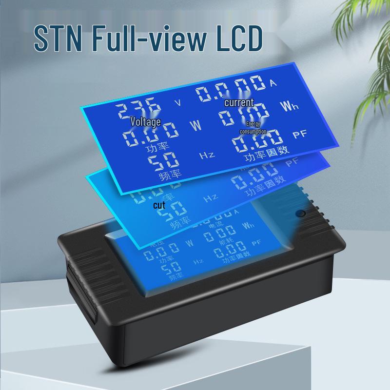 Peacefair AC Digital Power Tester: Multifunction Voltage, Current, Power, Frequency, and Energy Meter.