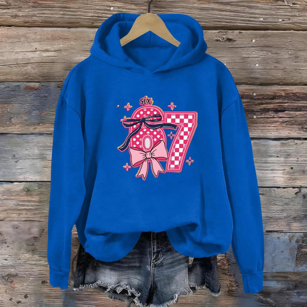 Women's Fashion Daily Versatile Casual Sweatshirts Long Sleeve Hooded Top Sweatshirts