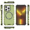 For iPhone 14 Pro Magnetic Phone Case Honeycomb Design TPU+PC Back Cover
