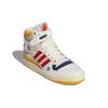 Eric Emanuel x adidas Forum 84 High McDonalds All-American Unisex-Sneaker Weiß Wolkenweiß Kräftiges Gold H02575