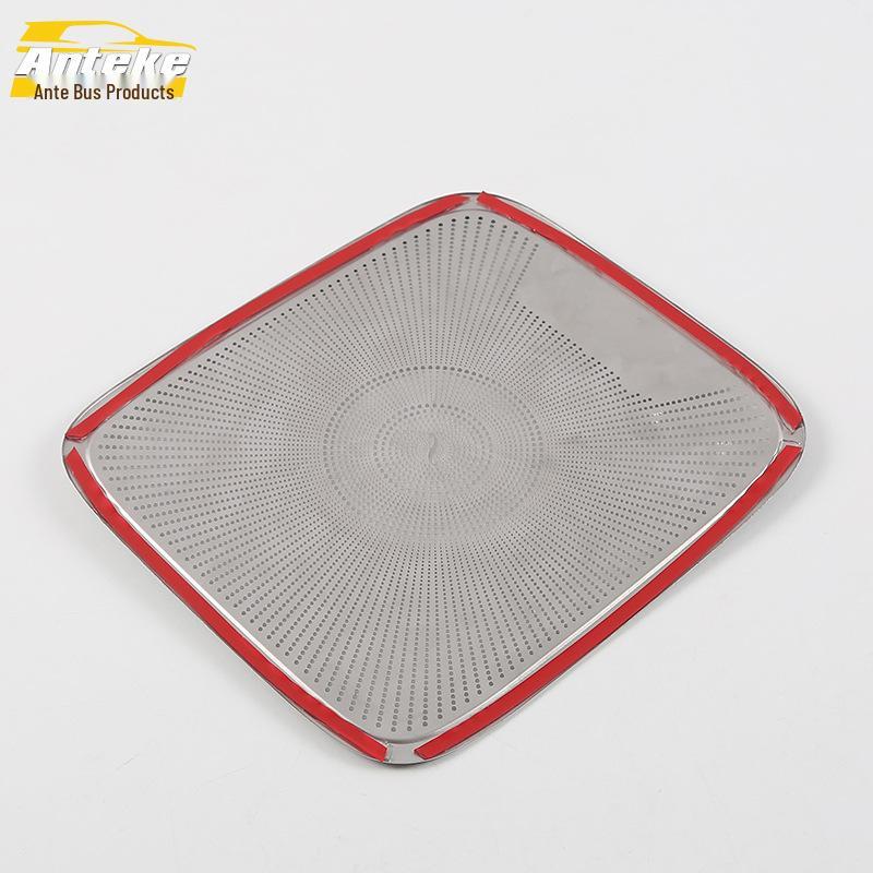 Compatible with 18 Models: GM8 Trunk Speaker Decorative Stainless Steel Tailgate Audio Sequin Sticker.