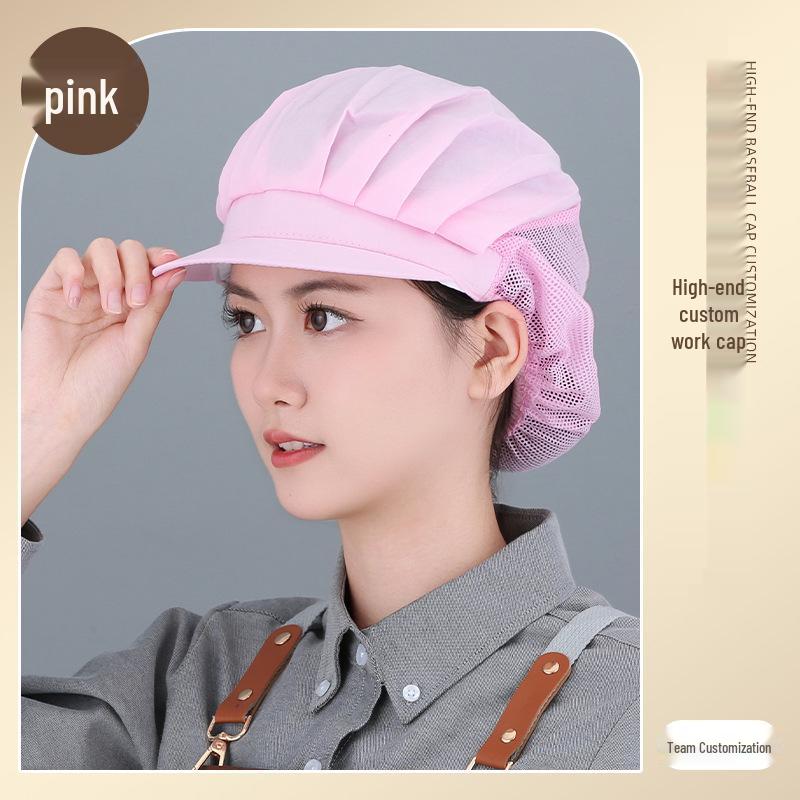 Women's Breathable Dustproof Kitchen Chef Hat - Sanitary Head Cover for Catering and Workshops