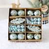 40pcs Shatterproof Christmas Ball Set Waterproof Christmas Tree Decoration Pendant  Home