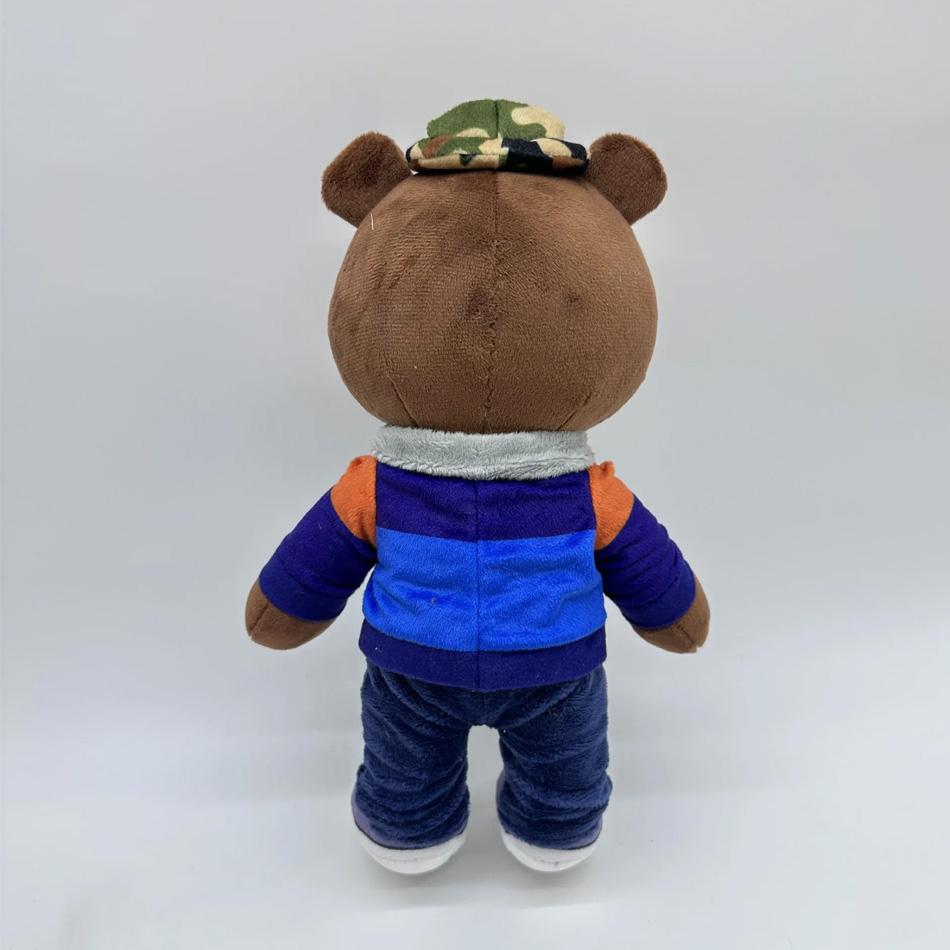 Kawaii Kanye Dropout Bear Teddy Bear Plush Toys Kanye West Graduation Soft Stuffed Home Room Decor Birthday Gift