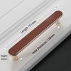 KAK Vintage Leather Cabinet Knobs and Handles Wardrobe Kitchen Cupboard Door Pulls European Zinc Alloy Furniture Handle Hardware